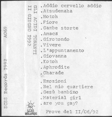 a069 gli acidi tonanti: 11 giugno 1992 1992 a069 gli acidi tonanti: 11 giugno 1992 1992
